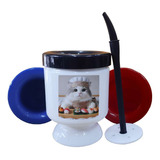 Mate Plastico Gato Sushi Cocinero Cheff Sushiman