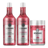 Kit Inoar Résistance Flor De Lótus Salon Duo 2x1l + Másca