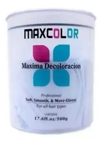 6 Polvos Decolorante Cabello Maxcolor Peluqueria 500 Gr 