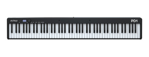 Amw Pd1 Black Piano Digital Dobrável 88 Teclas E Acessórios