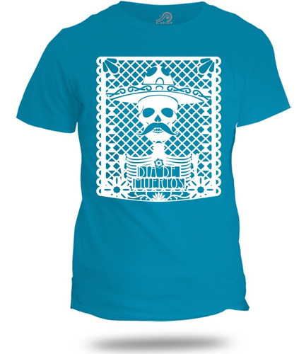 Playeras Calavera Papel Picado 34hm Halloween Día De Muertos