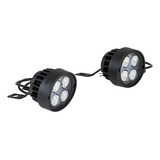 Faro Auxiliar Led Motocicleta 4 Leds Luz Normal Y Destello