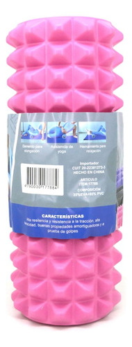 Rodillo De Yoga Pilates Masajeador Foam Texturado Relaja