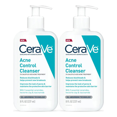 Limpiador Facial Cerave Acne Control 237 Ml 2 Botellas | Envío gratis