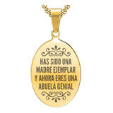 Collar Virgen Guadalupe Regalo Mamá Abuela 10 Mayo Plata Oro