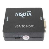 Conversor Vga + Audio 3.5mm A Hdmi 1080p Nisuta Ns-covghd3