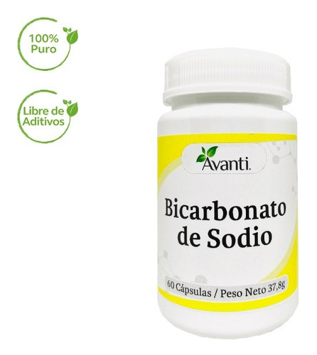 Bicarbonato De Sodio 60 Capsulas 1 Mes