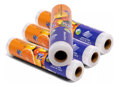 Pack 6 Film Plástico Cocina Rollo Papel Alusa 30cms X 500mts