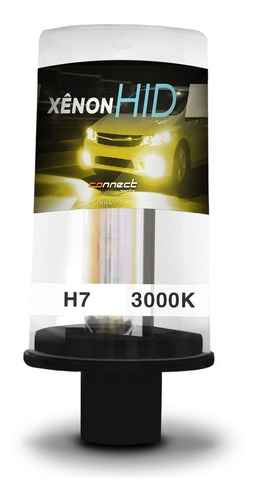 Lâmpada Xênon H7 3000k 35w 12v Tonalidade Amarelo Dourado