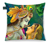 Almofada Decoração Arte Hindu Lord Krishna 30x30