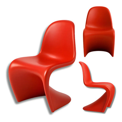 Set De 4 Sillas Phantom Moderna Elegante Para Bar Inmatmex Estructura De La Silla Rojo Asiento Rojo Diseño De La Tela Sin Tela | Envío gratis