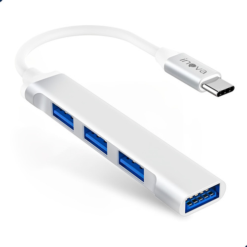 Hub Adaptador Tipo-c 4 Portas Usb-a 2.0 Para Celular E Pc