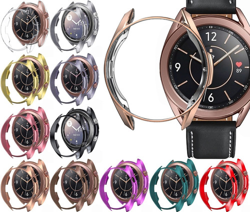 Case Tpu Brillante + Mica Premium Para Galaxy Watch 3 41 Mm