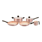 Batería Set Juego De Cocina Hudson Cobre Masterchef Cerámica