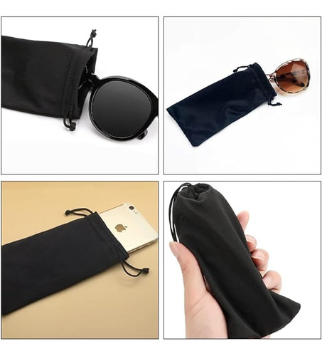 Pack De 2 Fundas Negras, Estuches Para Lentes, Anteojos