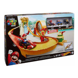 Hot Wheels Mario Kart Pista De Juguete Carrera En La Selva Color Café