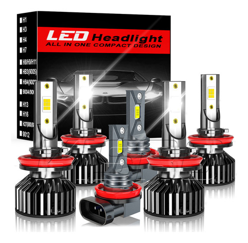 Kit De Faros Led H11 H9 Para Nissan Sentra 2013 2014-2019