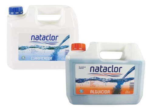 Kit Mantenimiento 5l Nataclor Piscina Alguicida Clarificador