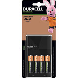 Carregador De Pilhas Duracell Bivolt C/ 4 Pilhas Aa 2500 Mah