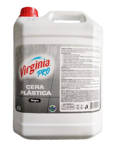 Cera Plástica Negra Virginia 5 Lts