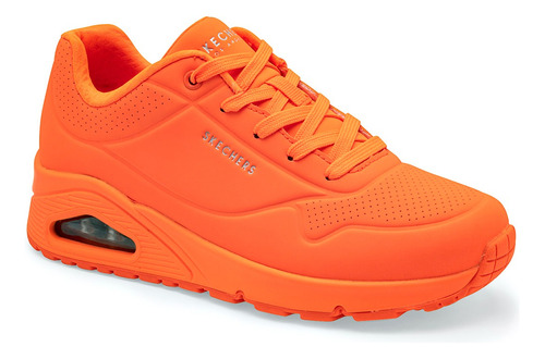 Tenis Skechers Street Uno 73667norg Unisex Naranja Fosfo 2/6