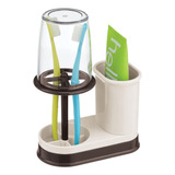 Soporte Baño Ducha Cepillero Dental Enjuage Organizador Base