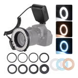 Flash Light Display Hd-130 Macro Led Anillo Lcd 3000-15000 K