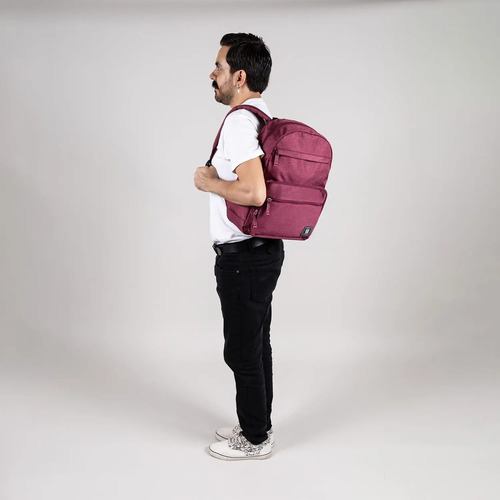 Mochila Chenson Porta Laptop 1818 + Cangurera+lonchera