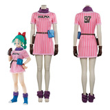 Dragon Ball Z Bulma Traje De Cosplay Adultos Mujer