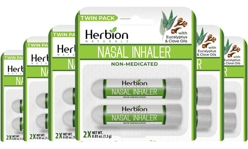 Inhalador Nasal No Medicinal Herbion Naturals, 1,3g, 12 Un