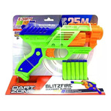 Pistola Lanza Dardos Dart Zone Blitz Fire 25m + 6 Dardos