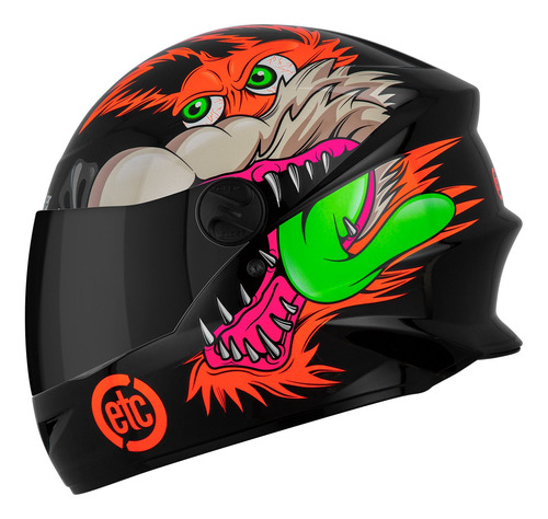 Capacete Personalizado New Liberty Four Coyote Viseira Fumê