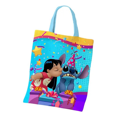 Bolsita Ecológica Dulcero Lilo Y Stitch 35pz Personalizadas Celeste Lilo Y Stitch