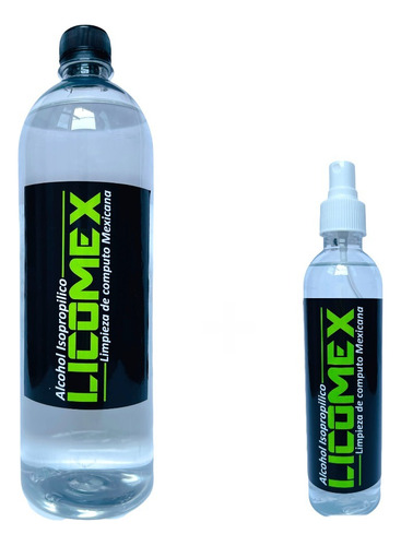 1 Pz 1l + 250ml Limpiador Alcohol Isopropilico Kit Licomex