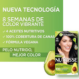 Combo X6 Kits De Coloración Garnier Nutrisse Tono 10 Ébano