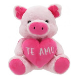 Chancho De Peluche Con Corazón Importado Cerdito 