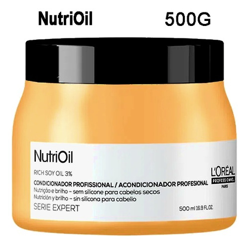 Mascara Nutrioil Loreal Nutrição E Brilho 500g Sem Silicone