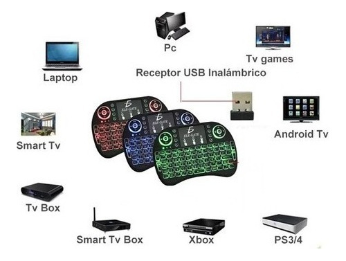 Mini Teclado Universal Leon Gts Bluetooth Tv Box Touchpad Co