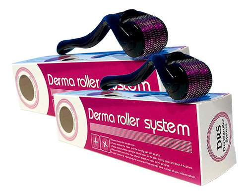 Kit 2 Dermaroller System Agulhas 2.0mm Microagulhas Drs 540