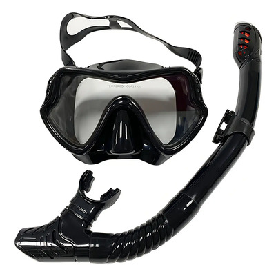 Máscara Snorkel Nasjac Silicona Vidrio Templado Buceo Ajustable Adultos | Envío gratis
