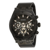 Reloj Para Hombre De 44 Mm, Pulsera Negro, Esfera Negra