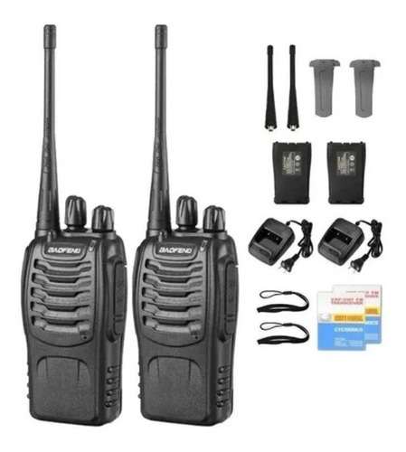 Radio Walkie Talkie Baofeng Bf-888s Uhf X2 Bateria 2800m Ah