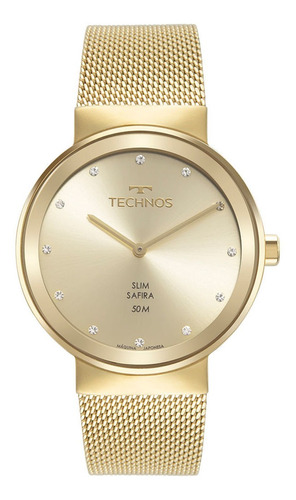 Relógio Technos Feminino Analógico Slim Saphire 1l22wm/1x