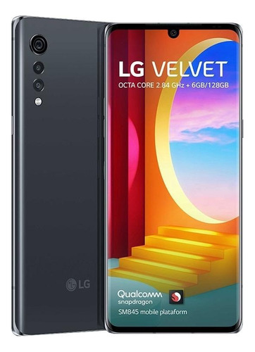 LG Velvet Dual Sim 128 Gb Aurora Gray 6 Gb Ram Open Box