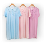 3 Camisolas Pijama Bata De Dormír Para Señoras 