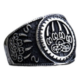 Anillo Garra Oso Vikingo Biker Casual Acero Inoxidable