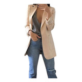 Blazer Cárdigan Con Bolsillo Para Mujer 1000 [s] [u] [u]