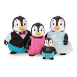 Lil Woodzeez Familia De Pinguinos 4 Fig Animales Personajes