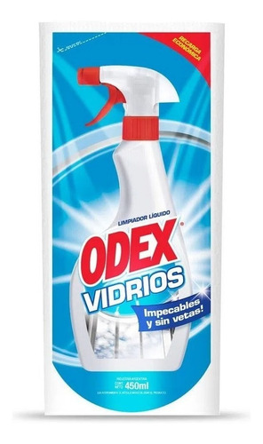 Limpiador Liquido Vidrios Impecables Repuesto Odex 450ml