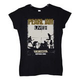 Polera Mujer Pearl Jam Live In Stgo Rock Abominatron